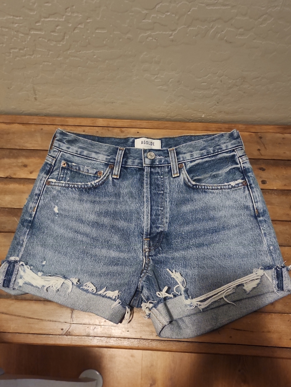 Agolde Parker Shorts Used In Good Condition Size 25